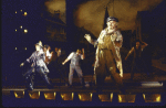 Actor Jerome Dempsey (Front) with cast in a scene from the New York Shakespeare Festival's production of the musical "The Mystery of Edwin Drood." (New York)