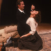 Two unidentified actors in scene from Peter Brook's production of "La Tragedie de Carmen"