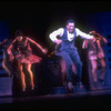 Actor/dancer Gregory Hines (C) and others dancing in scene fromBroadway musical "Jelly's Last Jam" based on life of musician Jelly Roll Morton.