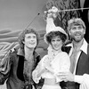 (L-R) Actors Andy Gibb, Maureen McGovern and Barry Bostwick in scene from New York Shakespeare Festival's production of "The Pirates of Penzance"