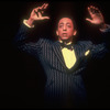 Actor/singer/dancer Gregory Hines in scene fromBroadway musical "Jelly's Last Jam" based on life of musician Jelly Roll Morton.