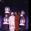 Actors (L-R) Danny Burstein, Valarie Pettiford, Ellen Greene, Jonathan Hadary, Eric Riley and Jessica Molaskey in a scene from the WPA Theatre's production of the musical "Weird Romance." (New York)