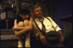 Actors Royana Black and Christopher Curry in a scene from the WPA Theatre's production of the play "Trinity Site." (New York)