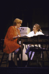 Actresses (L-R) Kristine Nielsen and Kyra Sedgwick in a scene from the WPA Theatre's production of the play "Maids of Honor." (New York)