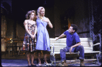 Actors (L-R) Felicity Huffman, Sally Kirkland & Ted Marcoux in a scene fr. the WPA Theatre's production of the play "Grotesque Love Songs." (New York)