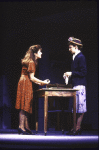 Actresses (L-R) Alanna Ubach and Katherine Hiler in a scene from the WPA Theatre's production of the play "Club Soda." (New York)