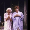 Actresses (L-R) Helen Stenborg & Bobo Lewis in a scene fr. the WPA Theatre's production of the play "Heaven on Earth." (New York)
