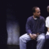 Actors Glenn Close & Richard Dreyfuss in a scene fr. the Broadway play "Death and the Maiden." (New York)