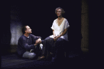 Actors Glenn Close & Richard Dreyfuss in a scene fr. the Broadway play "Death and the Maiden." (New York)