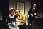 Actors (L-R) Evelyn Mercado, Luis Avalos and Remak Ramsay in a scene from The Phoenix Theatre's production of the play "Save Grand Central." (New York)