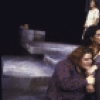 Actors (Front L-R) Judith Drake, Veronica Castang, William Katt, Cara Duff-MacCormick & Dianne Wiest in a scene fr. The Phoenix Theatre's production of the play "Bonjour, La, Bonjour." (New York)