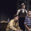 Actors (L-R) Leon Russom, Ron Randell, William Carden, Penelope Allen & Jon DeVries in a scene fr. The Phoenix Theatre's production of the play "The Captivity of Pixie Shedman." (New York)