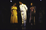 Actors (L-R) La Chanze, Jerry Dixon & Andrea Frierson in a scene fr. the Playwrights Horizons' production of the musical "Once On This Island." (New York)