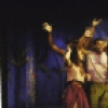 Actors (L-R) Nikki Rene, Jerry Dixon, Afi McClendon, Kecia Lewis-Evans (rear), Andrea Frierson, Sheila Gibbs & Gerry McIntyre in a scene fr. the Playwrights Horizons' production of the musical "Once On This Island." (New York)