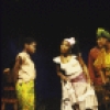 Actors (L-R) Afi McClendon, Andrea Frierson, Kecia Lewis-Evans, Eric Riley, Nikki Rene & Milton Craig Nealy (rear) in a scene fr. the Playwrights Horizons' production of the musical "Once On This Island." (New York)