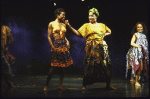 Actresses (L-R) La Chanze, Kecia Lewis-Evans & Nikki Rene in a scene fr. the Playwrights Horizons' production of the musical "Once On This Island." (New York)