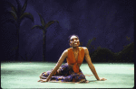 Actress Vanita Harbour in a scene fr. the National tour of the Broadway musical "Once On This Island." (Chicago)