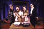 Actors (L-R) Roxie Lucas, Ann Brown, Maura Hanlon and Paul Kandel in a scene from the WPA Theatre's production of the musical "Twenty Fingers, Twenty Toes." (New York)
