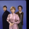 Actors (L-R) Paul Benedict, Eva Marie Saint and John Rubinstein in a publicity shot from the Massachusetts Center Repertory Company's production of the play "Candida." (Boston)