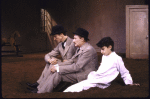 Actors (L-R) Rob Besserer, Anthony Holland and David Jon in Martha Clarke's production of the music-theatre performance piece "The Hunger Artist." (New York)