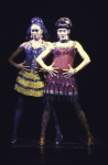 Actresses (L-R) Stephanie Pope and Lenora Nemetz in a scene from the National tour of the revival of the Broadway musical "Sweet Charity." (Toronto)