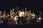 Actor James Stovall (C) with cast in a scene from the National tour of the revival of the Broadway musical "Sweet Charity." (Toronto)
