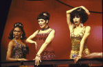 Actresses (L-2R) Stephanie Pope and Lenora Nemetz in a scene from the National tour of the revival of the Broadway musical "Sweet Charity." (Toronto)