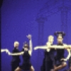 Actress Alice Everett Cox (C) with cast in the "Rich Man's Frug" dance from the National tour of the revival of the Broadway musical "Sweet Charity." (Toronto)
