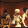Actresses (L-3R) Stephanie Pope, Mimi Quillin, Lenora Nemetz and Donna McKechnie with cast in a scene from the National tour of the revival of the Broadway musical "Sweet Charity." (Toronto)