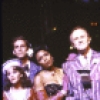Actors (L-R) Kathy Andrini, Stephen James, Dee Dee Bridgewater, Josef Sommer, Jack Hallett, Jeff Keller & Crissy Wilzak in a scene fr. the Broadway musical "The 1940's Radio Hour." (New York)