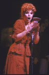 Actress Crissy Wilzak in a scene fr. the Broadway musical "The 1940's Radio Hour." (New York)