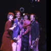 Actors (L-R) Crissy Wilzak, Stephen James, Dee Dee Bridgewater& John Doolittle in a scene fr. the Broadway musical "The 1940's Radio Hour." (New York)