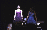 Actresses (L-R) Bebe Neuwirth and Allison Williams in a scene from the revival of the Broadway musical "Sweet Charity." (New York)