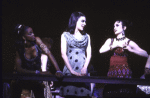 Actresses (L-R) Allison Williams, Dana Moore and Bebe Neuwirth in a scene from the revival of the Broadway musical "Sweet Charity." (New York)