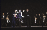 Actors (Front L-R) Adrian Rosario, Dana Moore and Kelly Patterson in a scene from the revival of the Broadway musical "Sweet Charity." (New York)
