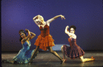 Actresses (L-R) Allison Williams, Ann Reinking and Bebe Neuwirth in a scene from the replacement cast of the revival of the Broadway musical "Sweet Charity." (New York)