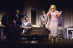 Actors (L-R) Ron Orbach, Lewis J. Stadlen, J. K. Simmons and Bitty Schram in a scene from the Broadway play "Laughter on the 23rd Floor." (New York)