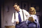 Actors Bitty Schram and Nathan Lane in a scene from the Broadway play "Laughter on the 23rd Floor." (New York)