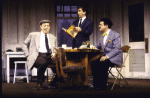 Actors (L-R) J. K. Simmons, Mark Linn-Baker and Lewis J. Stadlen in a scene from the Broadway play "Laughter on the 23rd Floor." (New York)