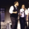 Actors (L-R) Ron Orbach, Mark Linn-Baker, J. K. Simmons, John Slattery and Randy Graff in a scene from the Broadway play "Laughter on the 23rd Floor." (New York)