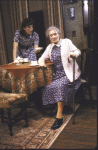 Actresses (L-R) Jane Kaczmarek and Rosemary Harris in a scene from the second replacement cast of the Broadway play "Lost in Yonkers." (New York)