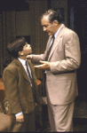 Actors (L-R) Benny Grant and Timothy Jerome in a scene from the fourth replacement cast of the Broadway play "Lost in Yonkers." (New York)