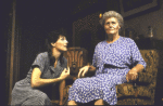 Actresses (L-R) Lucie Arnaz and Isa Thomas in a scene from the fourth replacement cast of the Broadway play "Lost in Yonkers." (New York)