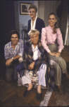 Actors (L-R) Anthony Shaw, Angela Lansbury (Top), John McMartin & Tracy Brooks Swope in a scene fr. the Broadway play "A Little Family Business." (New York)