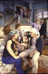Actors (L-R) Angela Lansbury in a scene fr. the Broadway play "A Little Family Business." (New York)