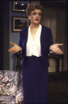 Actress Angela Lansbury in a scene fr. the Broadway play "A Little Family Business." (New York)