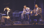 Actors (L-R) Howard Ross, John Michael King and Gordon Ramsey in a scene from the Broadway musical "Carmelina." (New York)