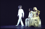 Actors (L-R) Gene Nelson, Larry Kert and Karen Morrow in a scene from the Off-Broadway musical revue "Music! Music!." (New York)