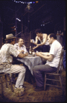 Actors (L-R) Dan Sullivan, Philip Bosco, James Farentino and Robert Symonds in a scene from the Repertory Theater of Lincoln Center's revival of the play "A Streetcar Named Desire." (New York)
