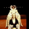 Actresses (Top-Bottom) Janet DeMay and Lisa Banes in a scene from the Acting Company's production of the play "Elizabeth I." (New York)